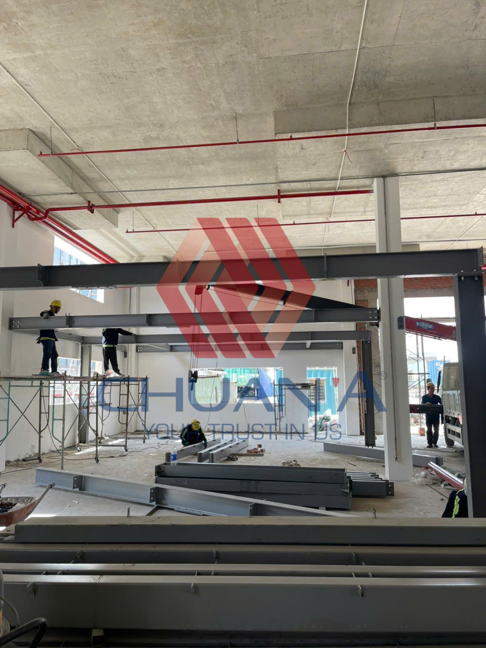 Thi Công Sàn Thép Giai Đoạn 2 cty...Đúng Tiến Độ từ đội ngũ Chuẩn A